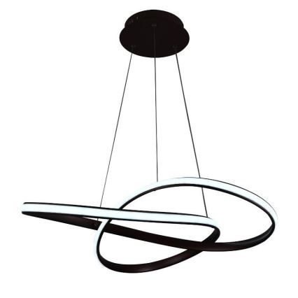 Brilagi - Lampadario a sospensione con filo LED dimmerabile COSMOWAVE LED/70W/230V 3000-6500K marrone + telecomando