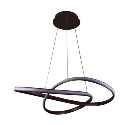 Brilagi - Lampadario a sospensione con filo LED dimmerabile COSMOWAVE LED/70W/230V 3000-6500K marrone + telecomando