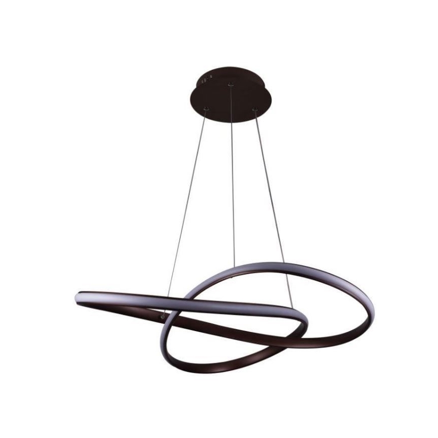 Brilagi - Lampadario a sospensione con filo LED dimmerabile COSMOWAVE LED/70W/230V 3000-6500K marrone + telecomando