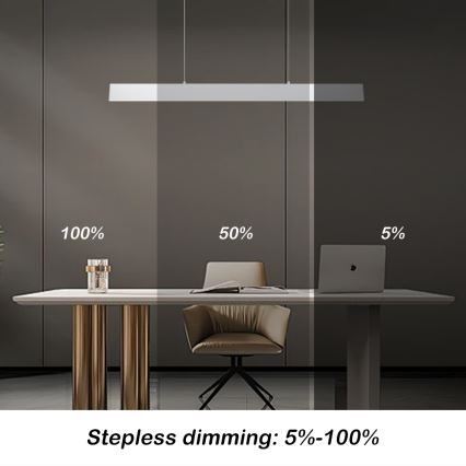Brilagi - Lampadario a sospensione con filo LED dimmerabile SLIMLINE LED/40W/230V 3000-6000K bianco + telecomando