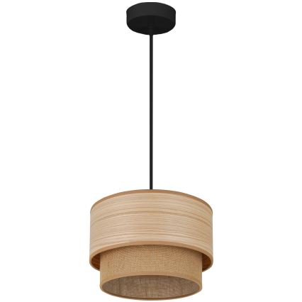 Brilagi - Lampadario a sospensione con filo MONTANA BOHO 1xE27/15W/230V diametro 25 cm marrone/nero