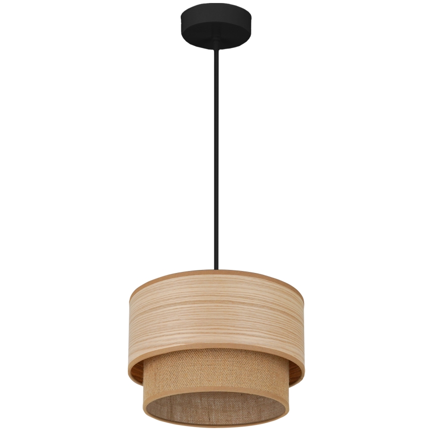 Brilagi - Lampadario a sospensione con filo MONTANA BOHO 1xE27/15W/230V diametro 25 cm marrone/nero