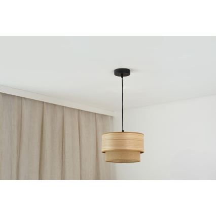 Brilagi - Lampadario a sospensione con filo MONTANA BOHO 1xE27/15W/230V diametro 25 cm marrone/nero