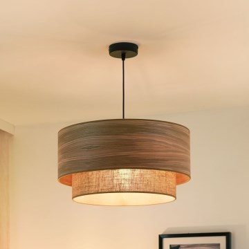 Brilagi - Lampadario a sospensione con filo MONTANA BOHO 1xE27/15W/230V diametro 45 cm marrone/nero