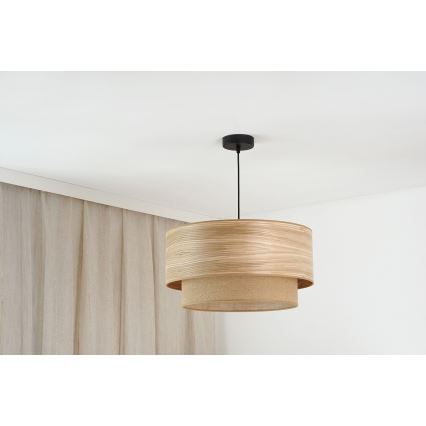 Brilagi - Lampadario a sospensione con filo MONTANA BOHO 1xE27/15W/230V diametro 45 cm marrone/nero