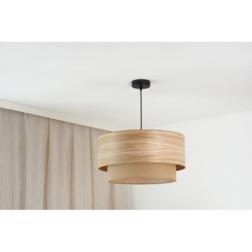 Brilagi - Lampadario a sospensione con filo MONTANA BOHO 1xE27/15W/230V diametro 45 cm marrone/nero