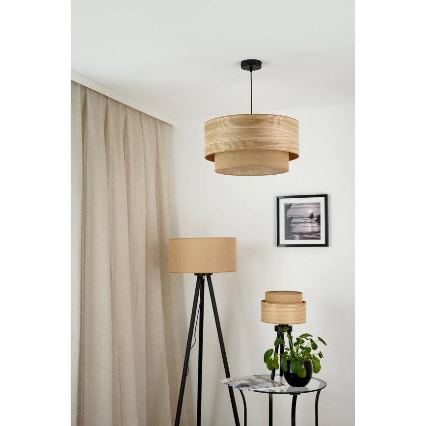 Brilagi - Lampadario a sospensione con filo MONTANA BOHO 1xE27/15W/230V diametro 45 cm marrone/nero