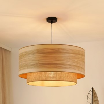 Brilagi - Lampadario a sospensione con filo MONTANA BOHO 1xE27/15W/230V diametro 60 cm marrone/nero