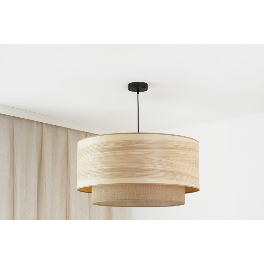 Brilagi - Lampadario a sospensione con filo MONTANA BOHO 1xE27/15W/230V diametro 60 cm marrone/nero
