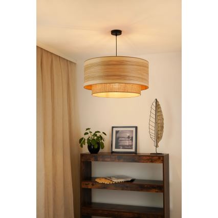 Brilagi - Lampadario a sospensione con filo MONTANA BOHO 1xE27/15W/230V diametro 60 cm marrone/nero