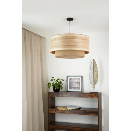 Brilagi - Lampadario a sospensione con filo MONTANA BOHO 1xE27/15W/230V diametro 60 cm marrone/nero