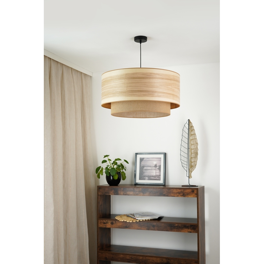 Brilagi - Lampadario a sospensione con filo MONTANA BOHO 1xE27/15W/230V diametro 60 cm marrone/nero
