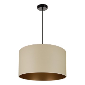 Brilagi - Lampadario a sospensione con filo OREGON ROLLER VEGE 1xE27/15W/230V diametro 45 cm beige