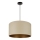 Brilagi - Lampadario a sospensione con filo OREGON ROLLER VEGE 1xE27/15W/230V diametro 45 cm beige