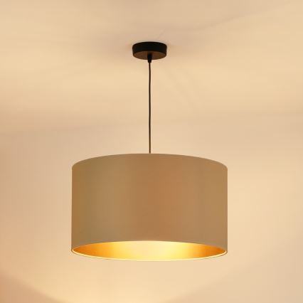 Brilagi - Lampadario a sospensione con filo OREGON ROLLER VEGE 1xE27/15W/230V diametro 45 cm beige