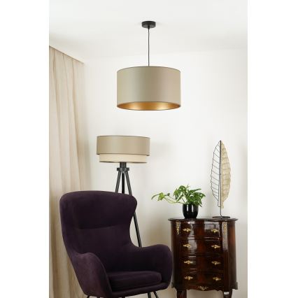 Brilagi - Lampadario a sospensione con filo OREGON ROLLER VEGE 1xE27/15W/230V diametro 45 cm grigio