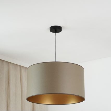 Brilagi - Lampadario a sospensione con filo OREGON ROLLER VEGE 1xE27/15W/230V diametro 45 cm grigio