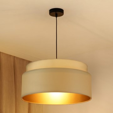 Brilagi - Lampadario a sospensione con filo OREGON VEGE 1xE27/15W/230V diametro 45 cm beige