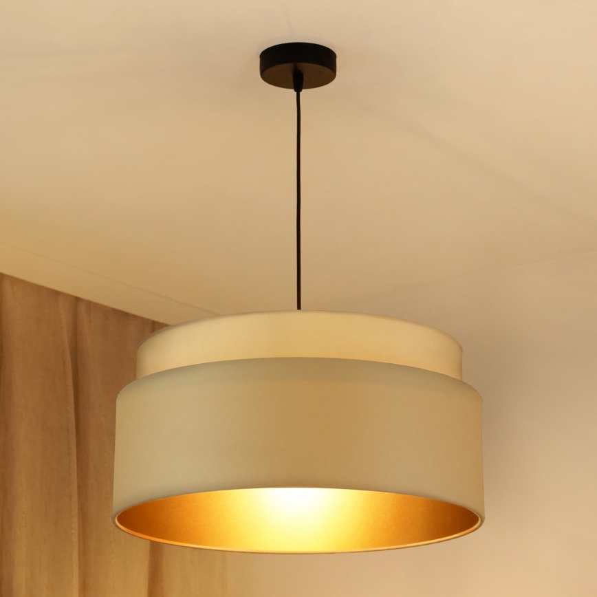 Brilagi - Lampadario a sospensione con filo OREGON VEGE 1xE27/15W/230V diametro 45 cm beige