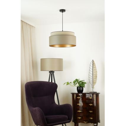 Brilagi - Lampadario a sospensione con filo OREGON VEGE 1xE27/15W/230V diametro 45 cm grigio