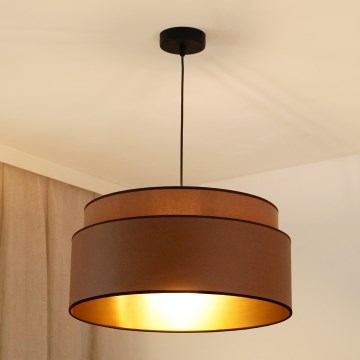 Brilagi - Lampadario a sospensione con filo OREGON VEGE 1xE27/15W/230V diametro 45 cm marrone