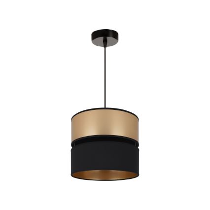 Brilagi - Lampadario a sospensione con filo ROYAL 1xE27/15W/230V diametro 25 cm nero/oro