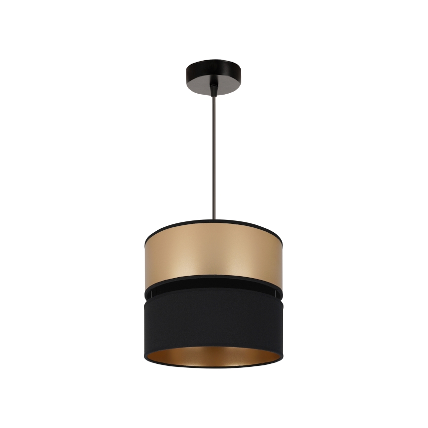 Brilagi - Lampadario a sospensione con filo ROYAL 1xE27/15W/230V diametro 25 cm nero/oro
