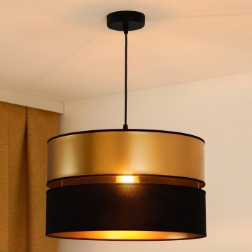 Brilagi - Lampadario a sospensione con filo ROYAL 1xE27/15W/230V diametro 40 cm nero/oro