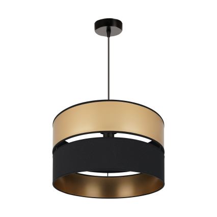 Brilagi - Lampadario a sospensione con filo ROYAL 1xE27/15W/230V diametro 40 cm nero/oro