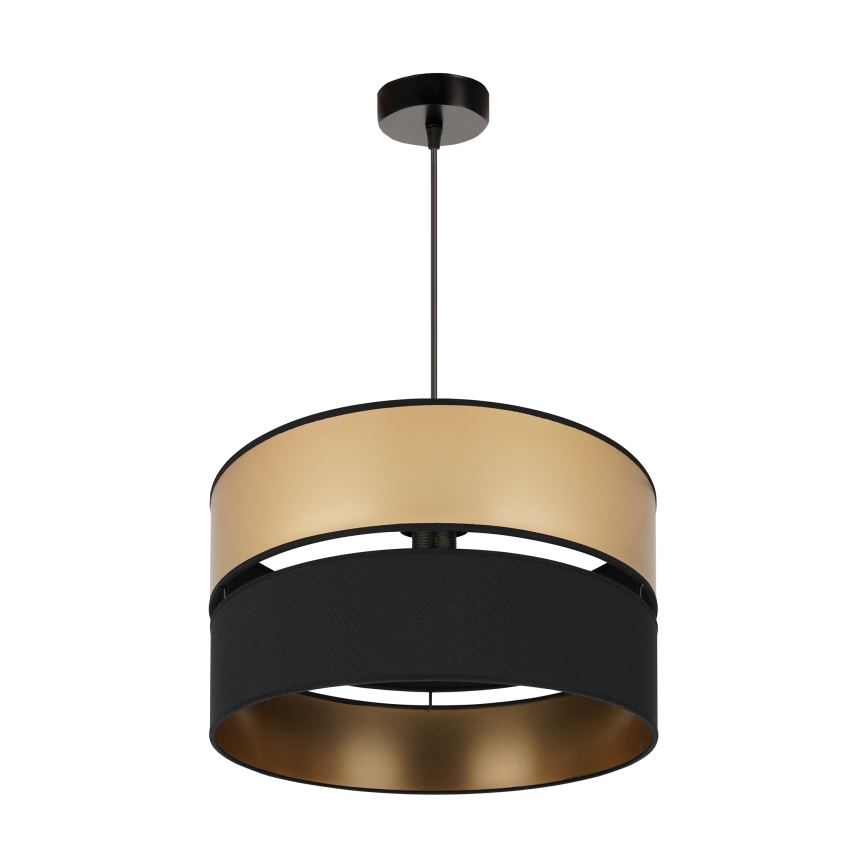 Brilagi - Lampadario a sospensione con filo ROYAL 1xE27/15W/230V diametro 40 cm nero/oro