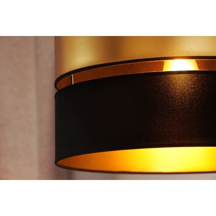 Brilagi - Lampadario a sospensione con filo ROYAL 1xE27/15W/230V diametro 40 cm nero/oro