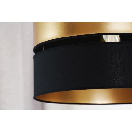 Brilagi - Lampadario a sospensione con filo ROYAL 1xE27/15W/230V diametro 40 cm nero/oro