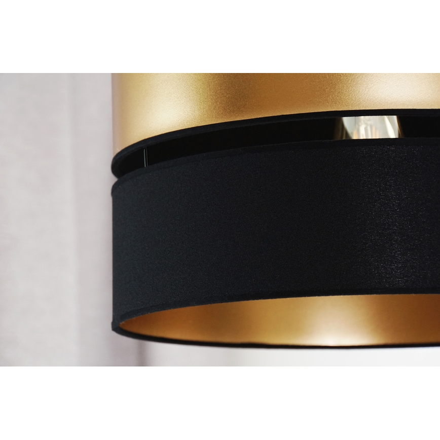 Brilagi - Lampadario a sospensione con filo ROYAL 1xE27/15W/230V diametro 40 cm nero/oro