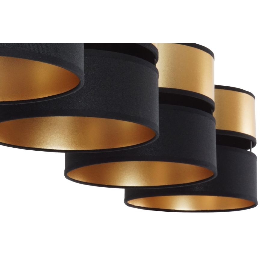Brilagi - Lampadario a sospensione con filo ROYAL 4xE27/15W/230V nero/oro