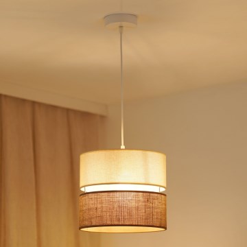 Brilagi - Lampadario a sospensione con filo ROYAL YUTE 1xE27/15W/230V diametro 25 cm beige/color crema
