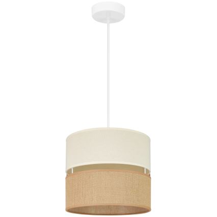 Brilagi - Lampadario a sospensione con filo ROYAL YUTE 1xE27/15W/230V diametro 25 cm beige/color crema
