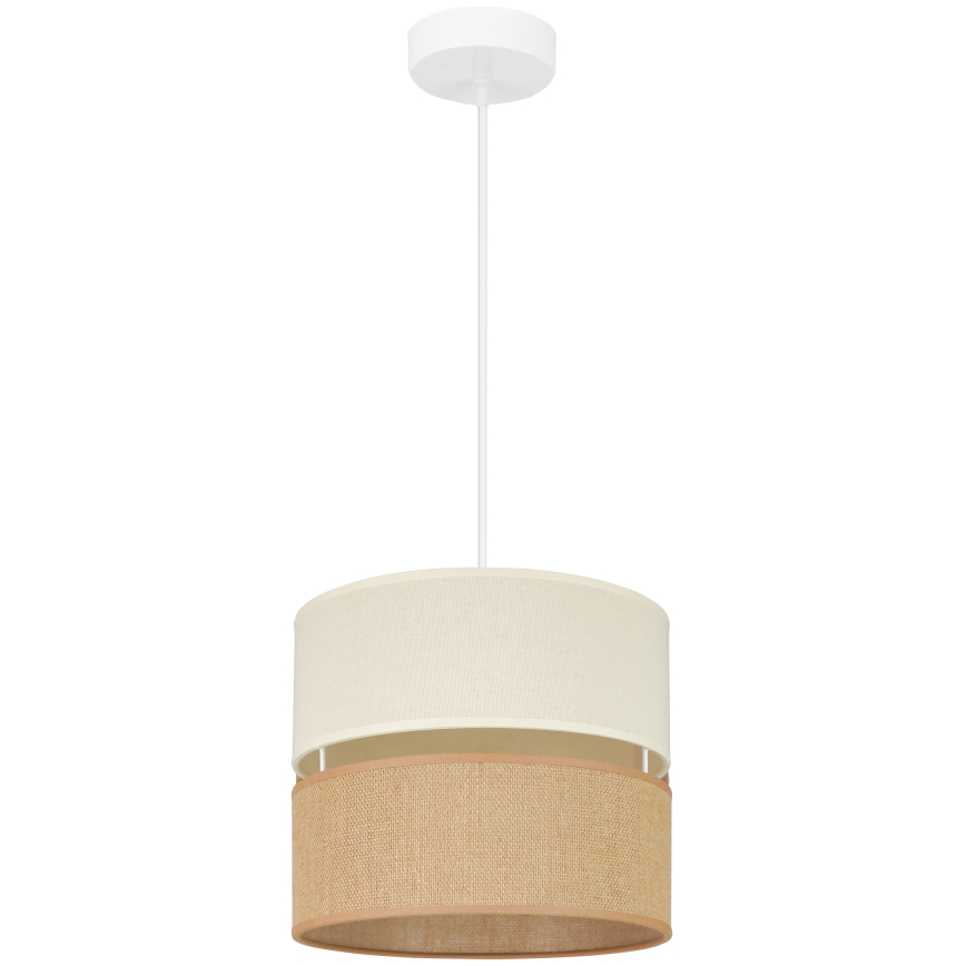 Brilagi - Lampadario a sospensione con filo ROYAL YUTE 1xE27/15W/230V diametro 25 cm beige/color crema
