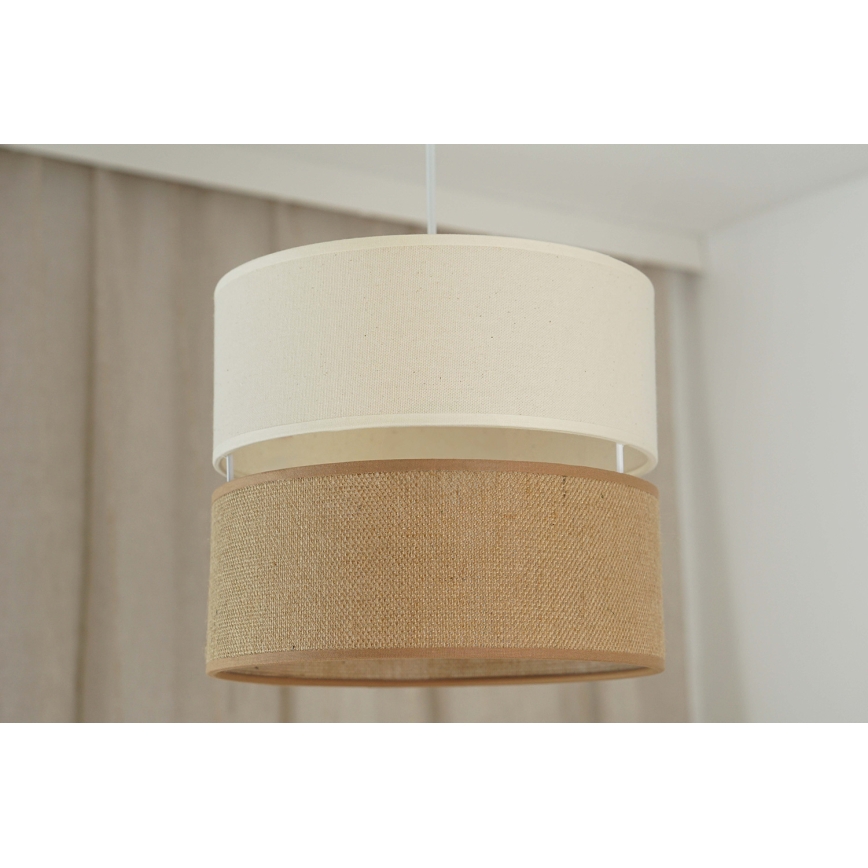 Brilagi - Lampadario a sospensione con filo ROYAL YUTE 1xE27/15W/230V diametro 25 cm beige/color crema