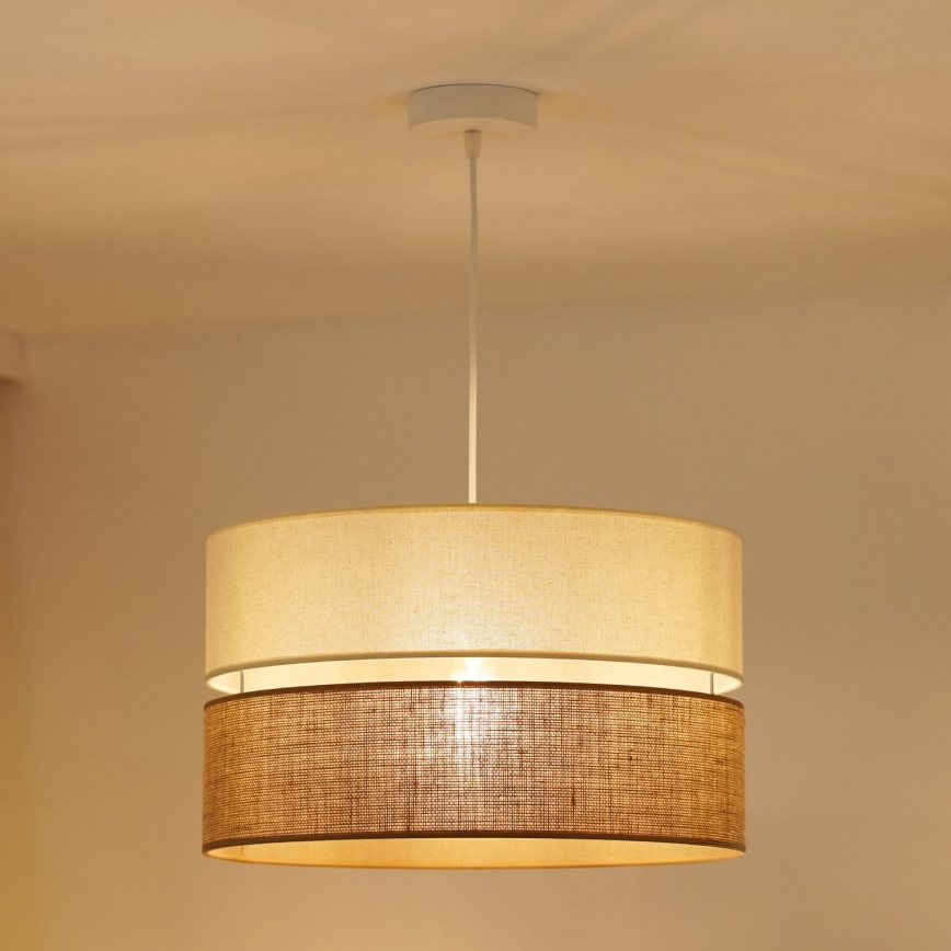 Brilagi - Lampadario a sospensione con filo ROYAL YUTE 1xE27/15W/230V diametro 40 cm beige/color crema