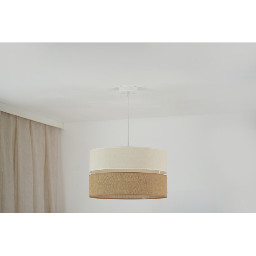 Brilagi - Lampadario a sospensione con filo ROYAL YUTE 1xE27/15W/230V diametro 40 cm beige/color crema