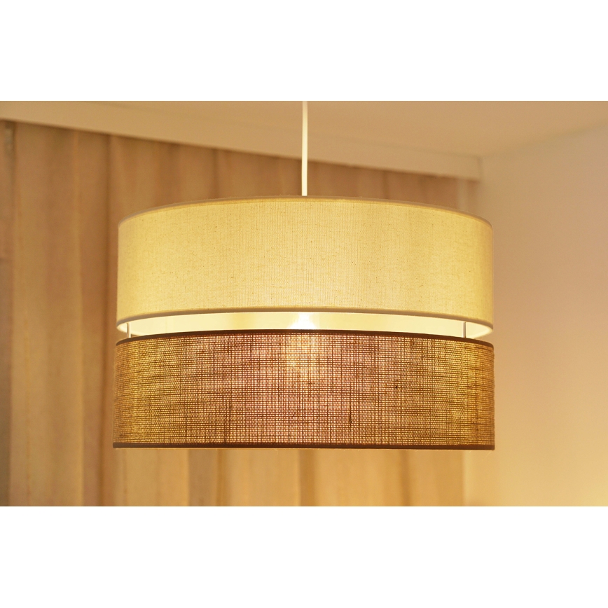 Brilagi - Lampadario a sospensione con filo ROYAL YUTE 1xE27/15W/230V diametro 40 cm beige/color crema