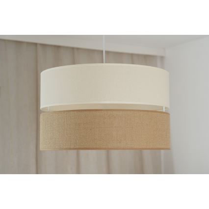 Brilagi - Lampadario a sospensione con filo ROYAL YUTE 1xE27/15W/230V diametro 40 cm beige/color crema