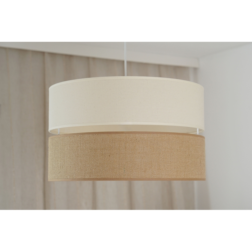 Brilagi - Lampadario a sospensione con filo ROYAL YUTE 1xE27/15W/230V diametro 40 cm beige/color crema