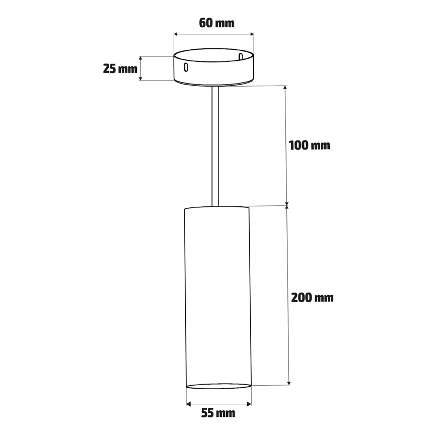 Brilagi - Lampadario a sospensione con filo SELE 1xGU10/30W/230V nero/oro