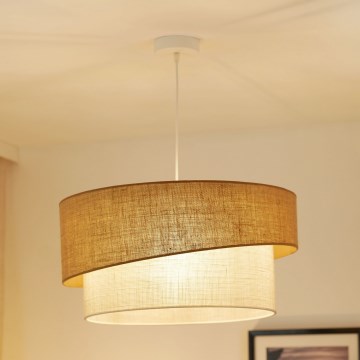 Brilagi - Lampadario a sospensione con filo SHINE 1xE27/15W/230V diametro 50 cm beige/color crema