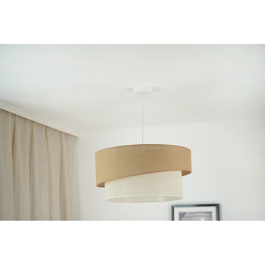 Brilagi - Lampadario a sospensione con filo SHINE 1xE27/15W/230V diametro 50 cm beige/color crema