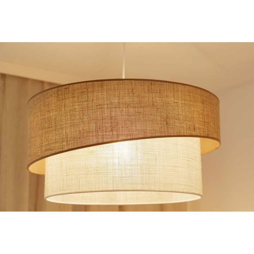 Brilagi - Lampadario a sospensione con filo SHINE 1xE27/15W/230V diametro 50 cm beige/color crema
