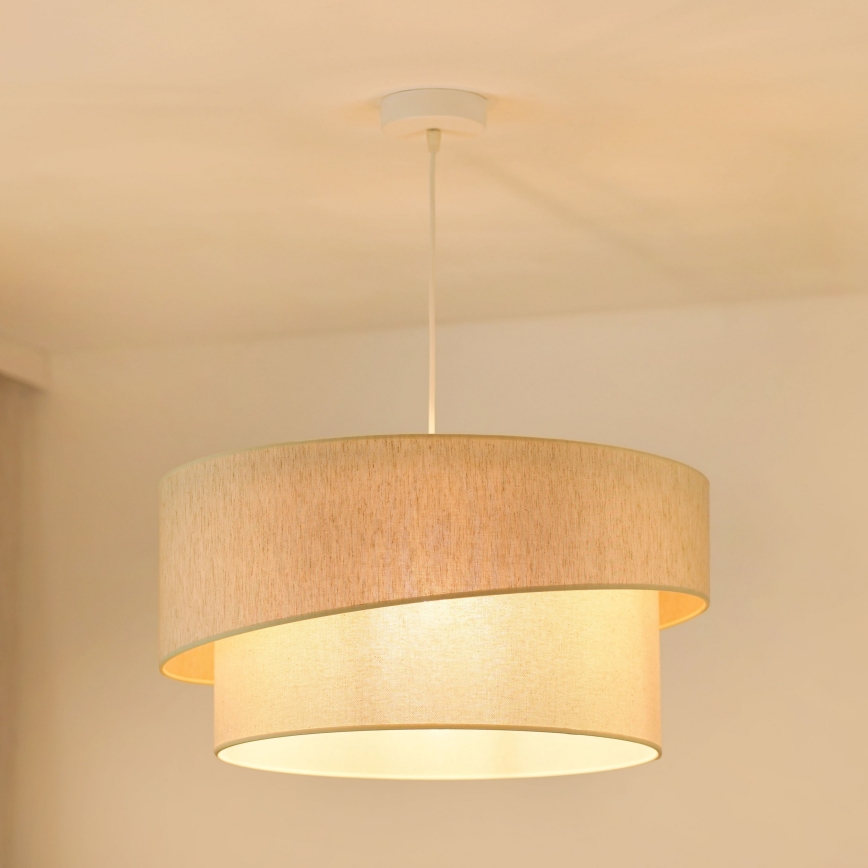 Brilagi - Lampadario a sospensione con filo SHINE 1xE27/15W/230V diametro 50 cm color crema