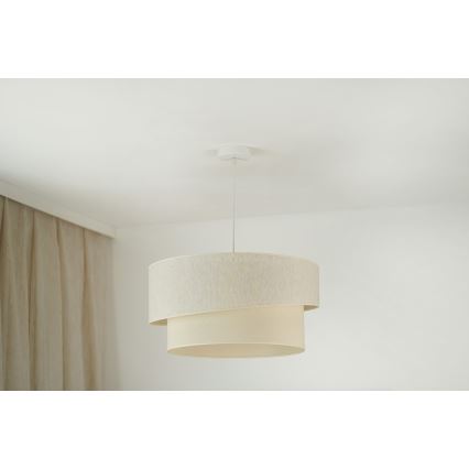 Brilagi - Lampadario a sospensione con filo SHINE 1xE27/15W/230V diametro 50 cm color crema