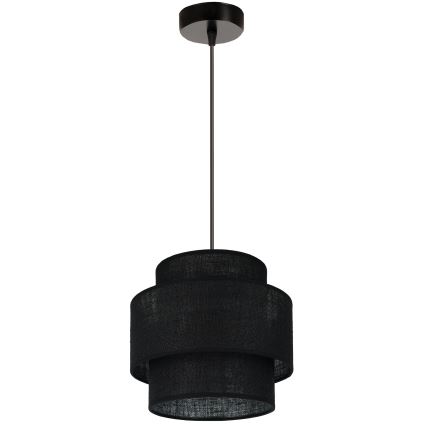 Brilagi - Lampadario a sospensione con filo SPACE YUTE 1xE27/15W/230V diametro 25 cm nero